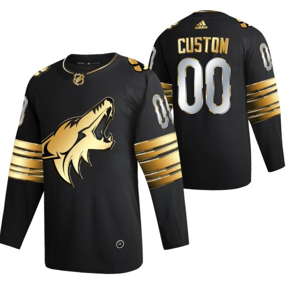 Arizona Coyotes Trikot Benutzerdefinierte Schwarz Golden Edition Limited Authentic